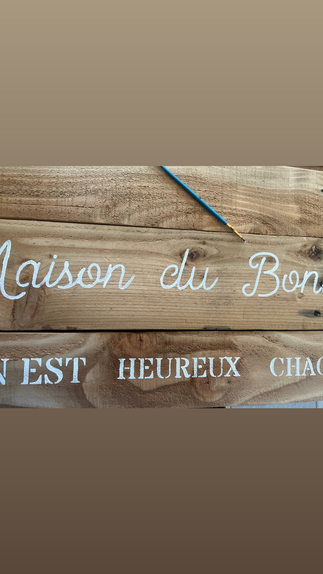 Tableau en bois